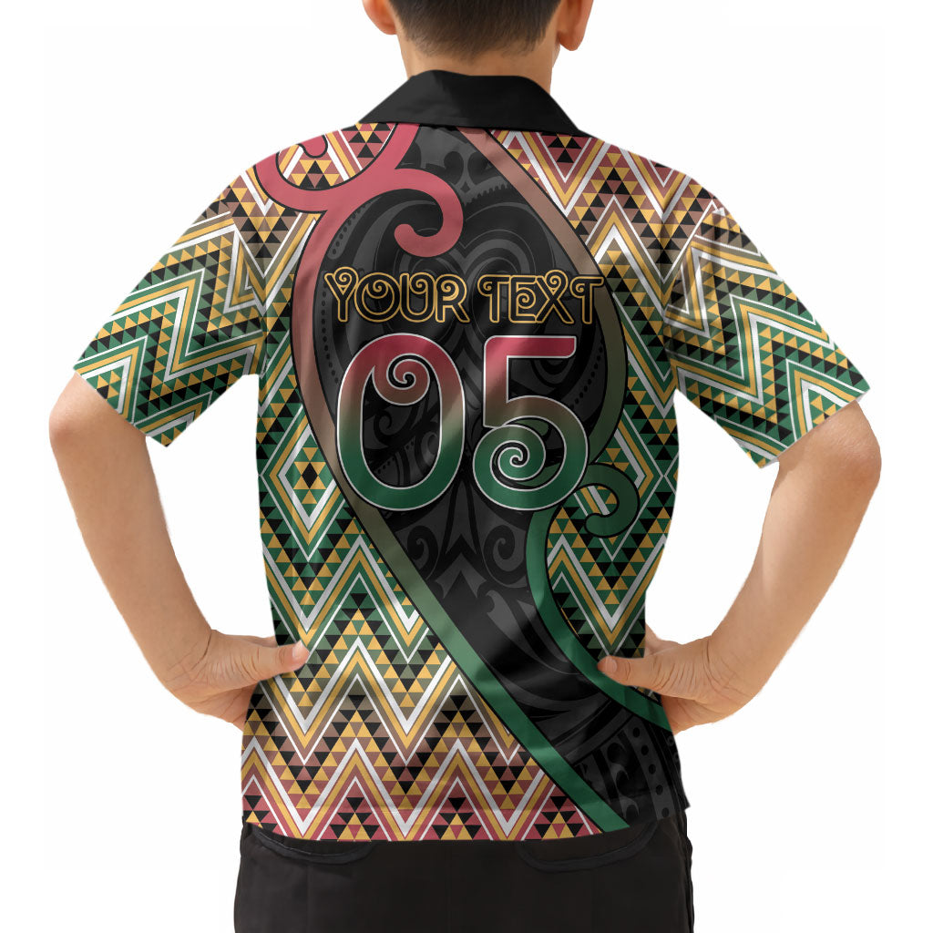 Custom Aotearoa Atua Maui Kid Hawaiian Shirt Demigod Hero And Trickster Koru Patterns