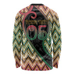 Custom Aotearoa Atua Maui Long Sleeve Shirt Demigod Hero And Trickster Koru Patterns