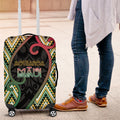 Aotearoa Atua Maui Luggage Cover Demigod Hero And Trickster Koru Patterns
