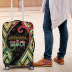 Aotearoa Atua Maui Luggage Cover Demigod Hero And Trickster Koru Patterns