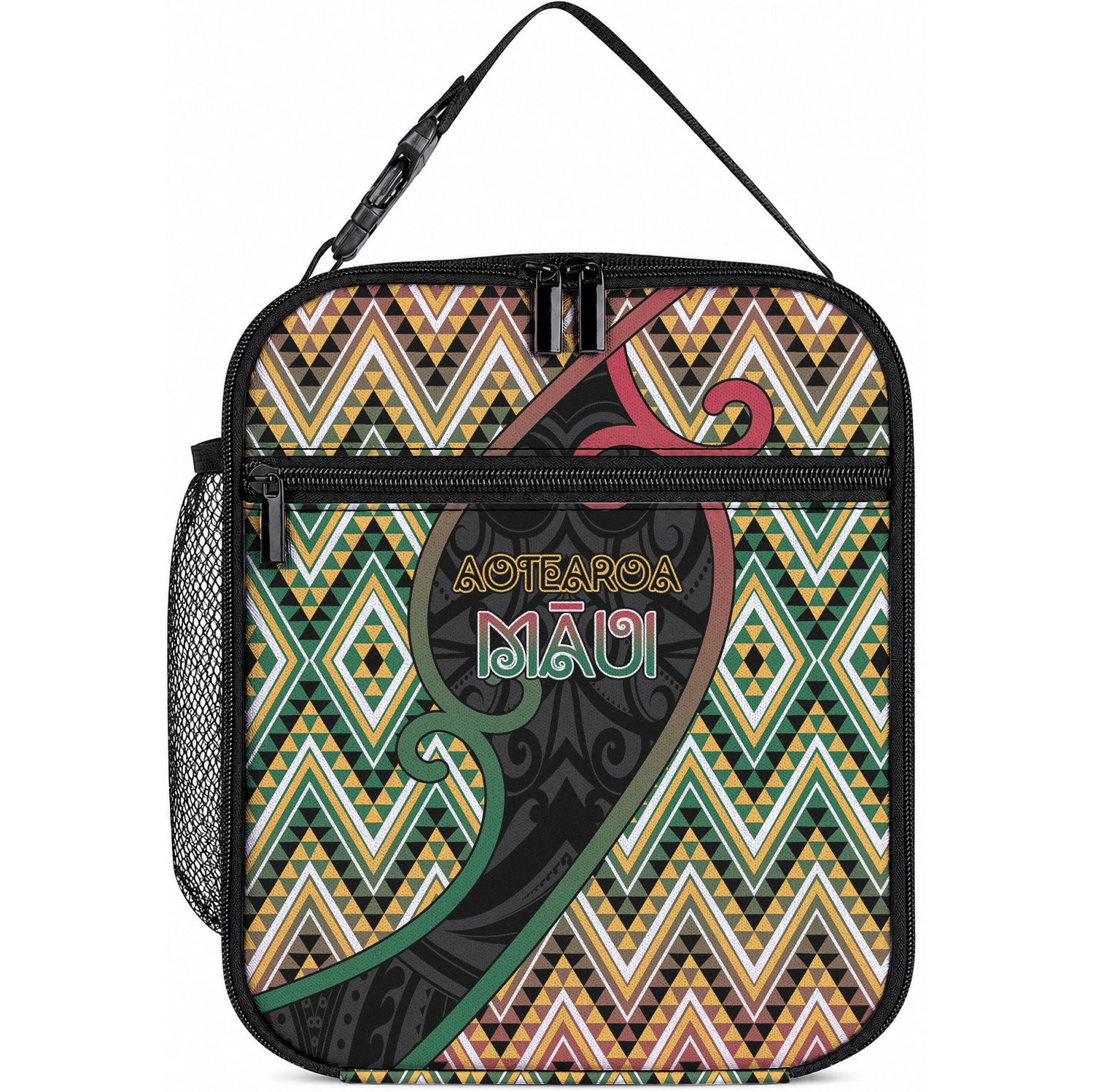 Aotearoa Atua Maui Lunch Bag Demigod Hero And Trickster Koru Patterns