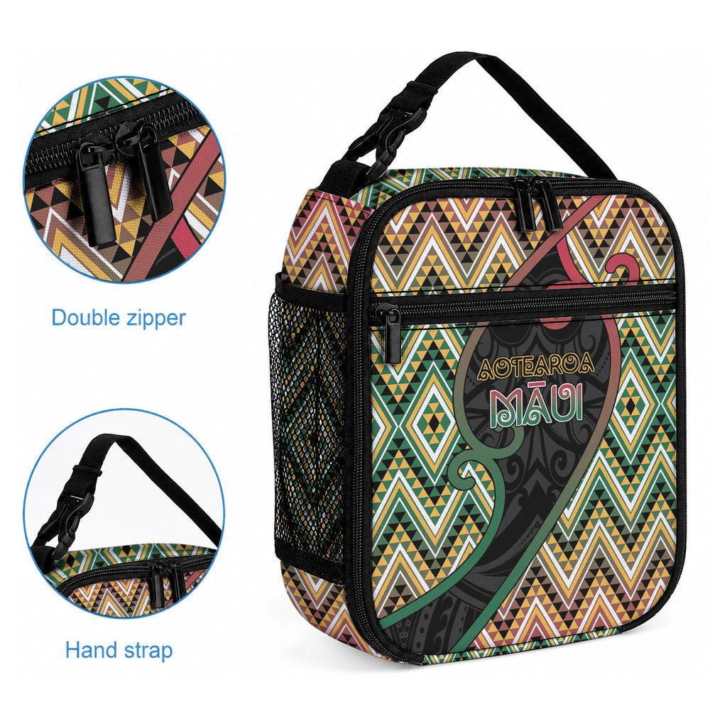 Aotearoa Atua Maui Lunch Bag Demigod Hero And Trickster Koru Patterns