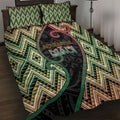 Aotearoa Atua Maui Quilt Bed Set Demigod Hero And Trickster Koru Patterns