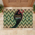 Aotearoa Atua Maui Rubber Doormat Demigod Hero And Trickster Koru Patterns