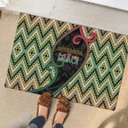 Aotearoa Atua Maui Rubber Doormat Demigod Hero And Trickster Koru Patterns