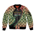 Custom Aotearoa Atua Maui Sleeve Zip Bomber Jacket Demigod Hero And Trickster Koru Patterns