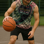 Custom Aotearoa Atua Maui Sleeveless Hoodie Demigod Hero And Trickster Koru Patterns