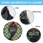Aotearoa Atua Maui Spare Tire Cover Demigod Hero And Trickster Koru Patterns