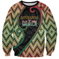 Custom Aotearoa Atua Maui Sweatshirt Demigod Hero And Trickster Koru Patterns