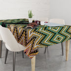 Aotearoa Atua Maui Tablecloth Demigod Hero And Trickster Koru Patterns