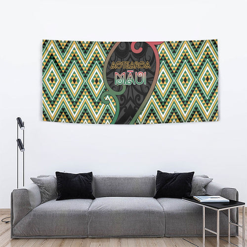 Aotearoa Atua Maui Tapestry Demigod Hero And Trickster Koru Patterns