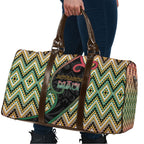 Aotearoa Atua Maui Travel Bag Demigod Hero And Trickster Koru Patterns