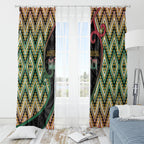 Aotearoa Atua Maui Window Curtain Demigod Hero And Trickster Koru Patterns