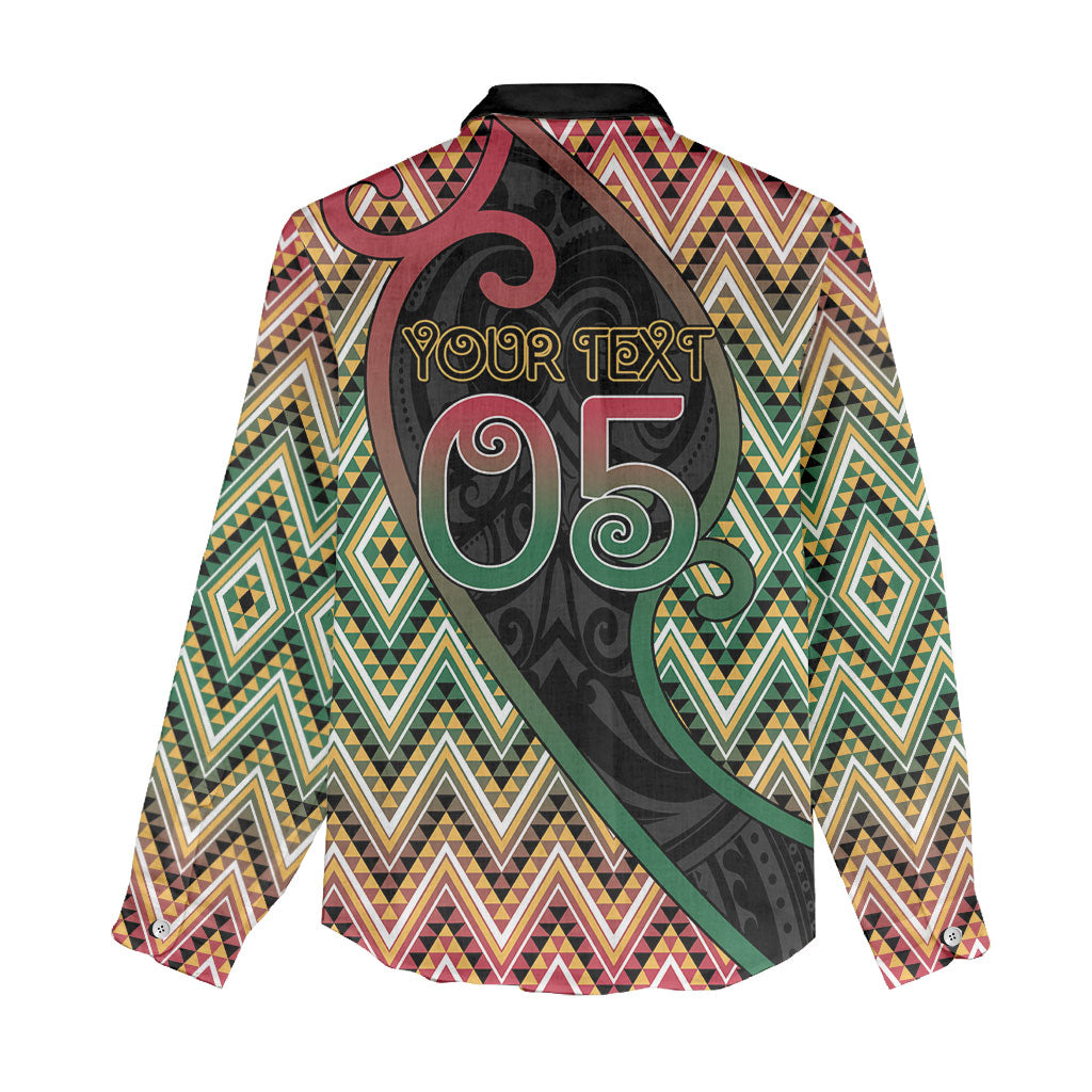 Custom Aotearoa Atua Maui Women Casual Shirt Demigod Hero And Trickster Koru Patterns