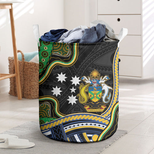 South Sea Islanders And Solomon Islands Laundry Basket Solomons Coat Of Arms And Southern Cross