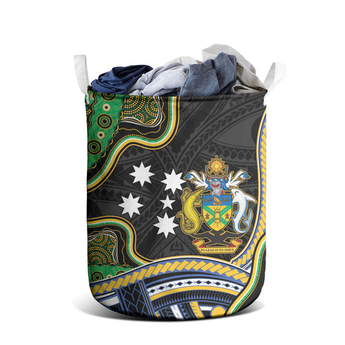 South Sea Islanders And Solomon Islands Laundry Basket Solomons Coat Of Arms And Southern Cross
