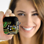 South Sea Islanders And Solomon Islands AirPods Case Solomons Coat Of Arms And Southern Cross