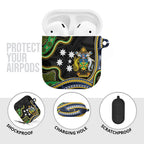 South Sea Islanders And Solomon Islands AirPods Case Solomons Coat Of Arms And Southern Cross