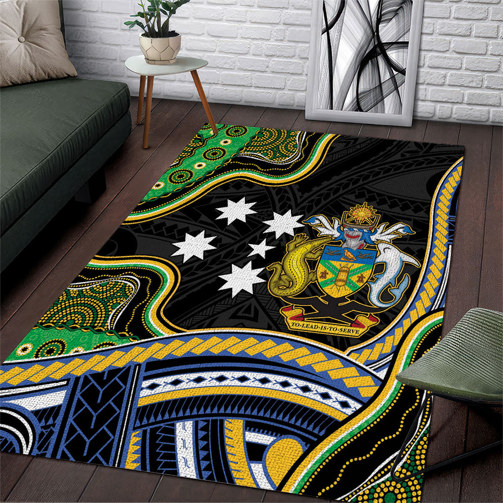South Sea Islanders And Solomon Islands Area Rug Solomons Coat Of Arms And Southern Cross