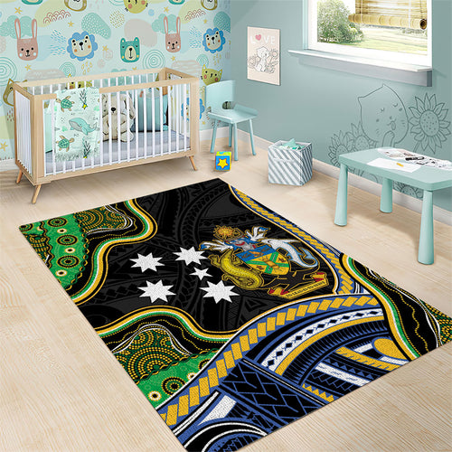 South Sea Islanders And Solomon Islands Area Rug Solomons Coat Of Arms And Southern Cross