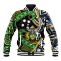 South Sea Islanders And Solomon Islands Baseball Jacket Solomons Coat Of Arms And Southern Cross