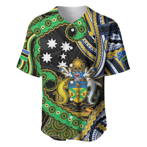 South Sea Islanders And Solomon Islands Baseball Jersey Solomons Coat Of Arms And Southern Cross
