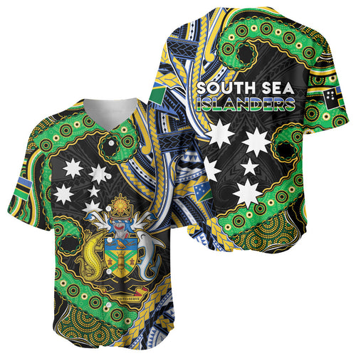 South Sea Islanders And Solomon Islands Baseball Jersey Solomons Coat Of Arms And Southern Cross