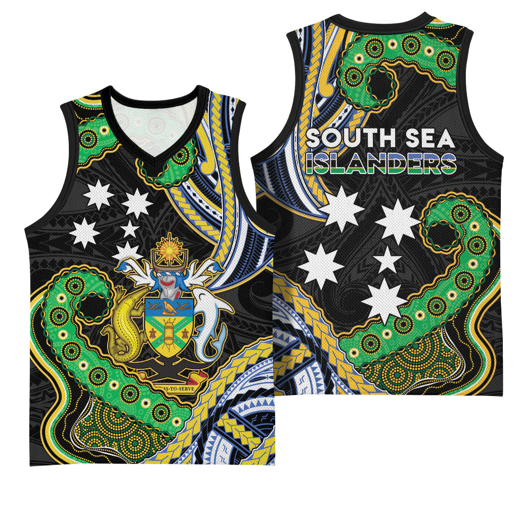 South Sea Islanders And Solomon Islands Basketball Jersey Solomons Coat Of Arms And Southern Cross