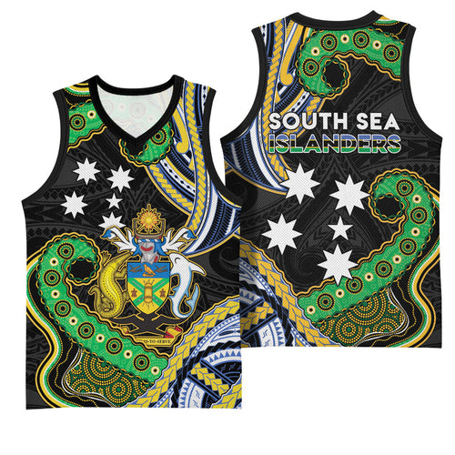 South Sea Islanders And Solomon Islands Basketball Jersey Solomons Coat Of Arms And Southern Cross
