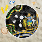 South Sea Islanders And Solomon Islands Beach Blanket Solomons Coat Of Arms And Southern Cross