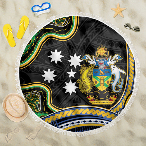 South Sea Islanders And Solomon Islands Beach Blanket Solomons Coat Of Arms And Southern Cross