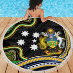 South Sea Islanders And Solomon Islands Beach Blanket Solomons Coat Of Arms And Southern Cross