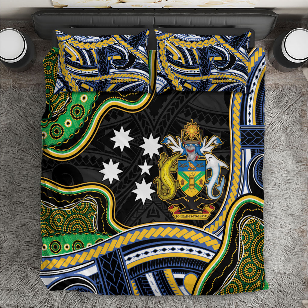 South Sea Islanders And Solomon Islands Bedding Set Solomons Coat Of Arms And Southern Cross