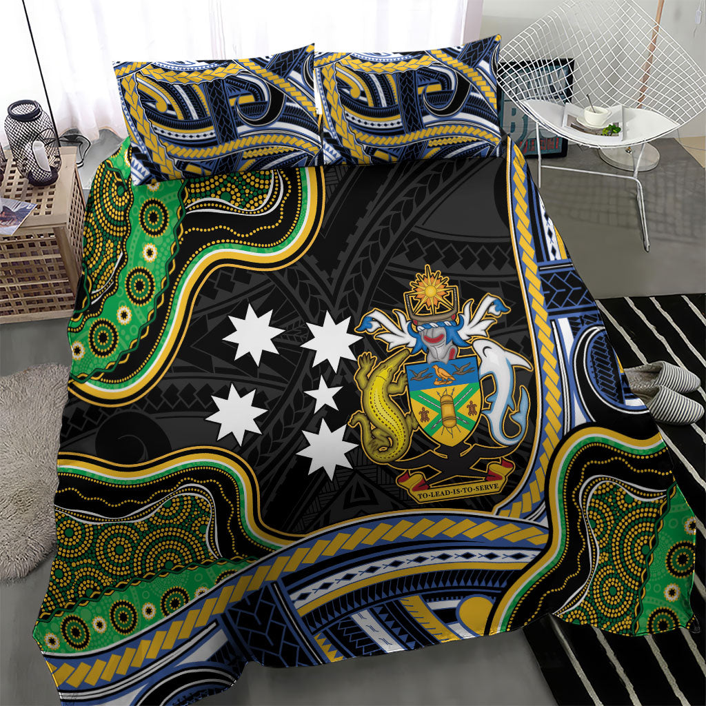 South Sea Islanders And Solomon Islands Bedding Set Solomons Coat Of Arms And Southern Cross