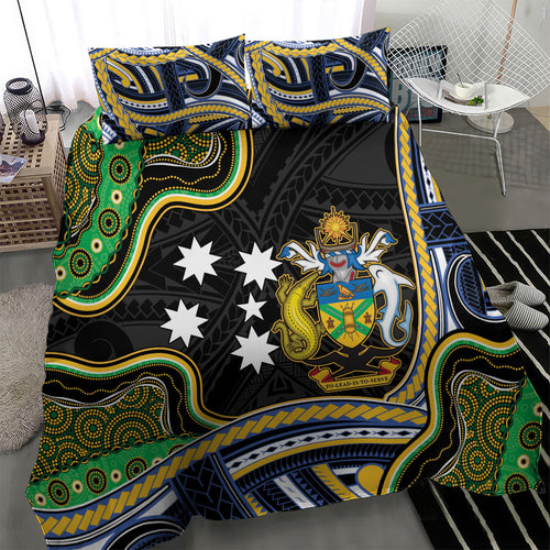 South Sea Islanders And Solomon Islands Bedding Set Solomons Coat Of Arms And Southern Cross