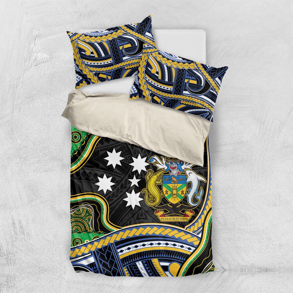 South Sea Islanders And Solomon Islands Bedding Set Solomons Coat Of Arms And Southern Cross