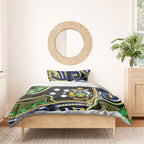 South Sea Islanders And Solomon Islands Bedding Set Solomons Coat Of Arms And Southern Cross