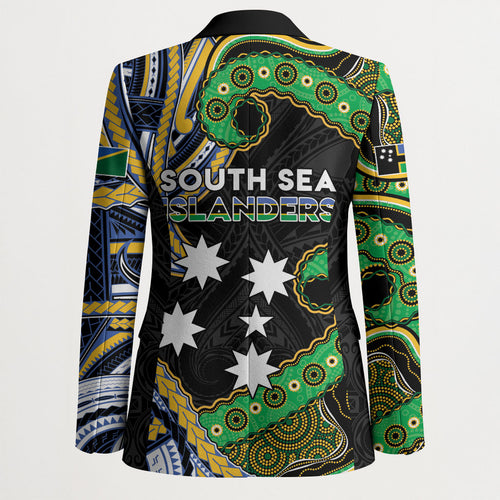 South Sea Islanders And Solomon Islands Blazer Solomons Coat Of Arms And Southern Cross