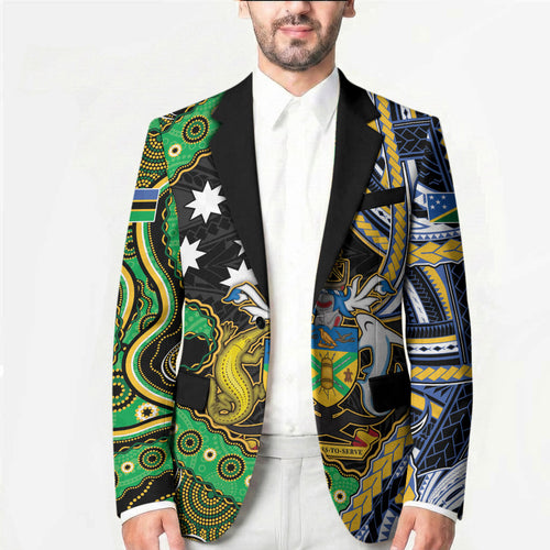 South Sea Islanders And Solomon Islands Blazer Solomons Coat Of Arms And Southern Cross