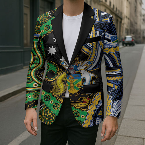 South Sea Islanders And Solomon Islands Blazer Solomons Coat Of Arms And Southern Cross