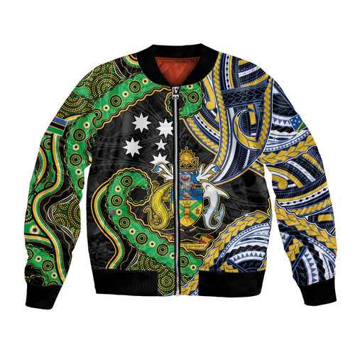 South Sea Islanders And Solomon Islands Bomber Jacket Solomons Coat Of Arms And Southern Cross