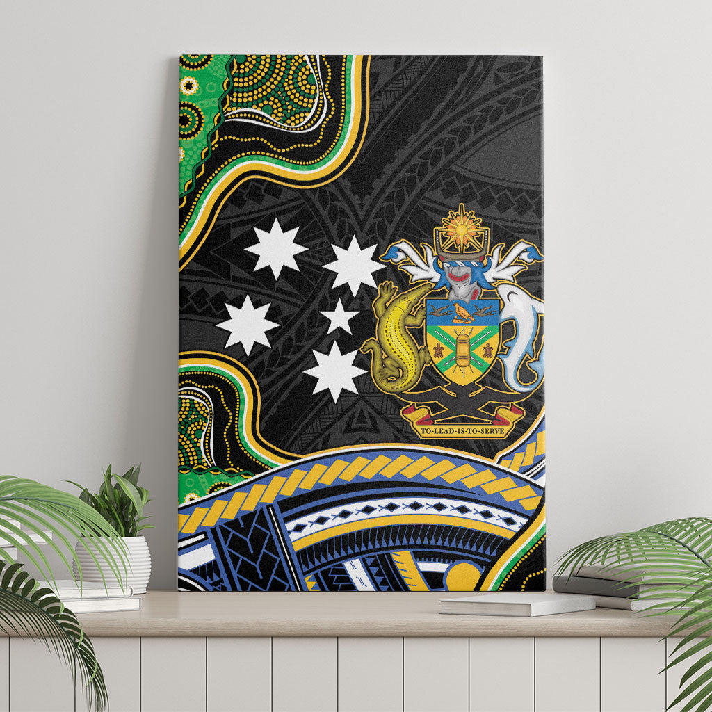 South Sea Islanders And Solomon Islands Canvas Wall Art Solomons Coat Of Arms And Southern Cross