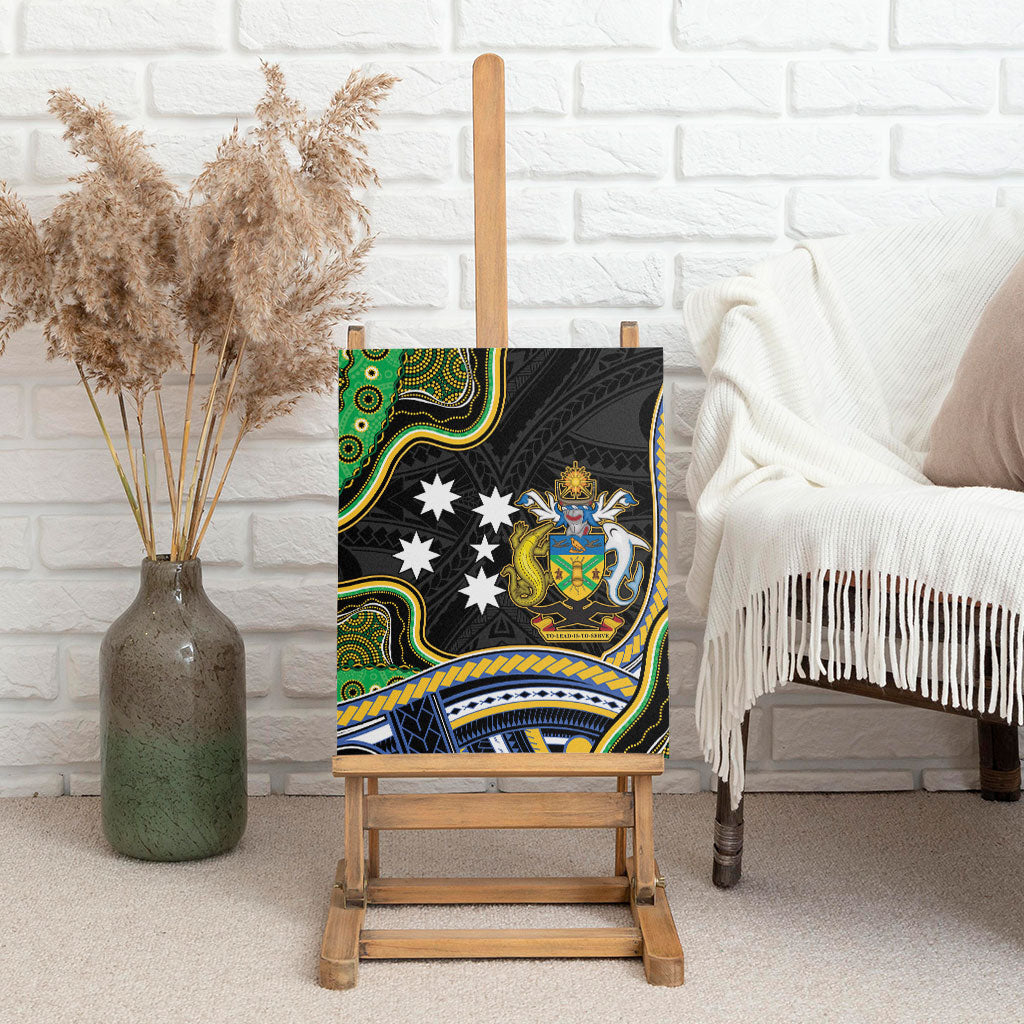 South Sea Islanders And Solomon Islands Canvas Wall Art Solomons Coat Of Arms And Southern Cross