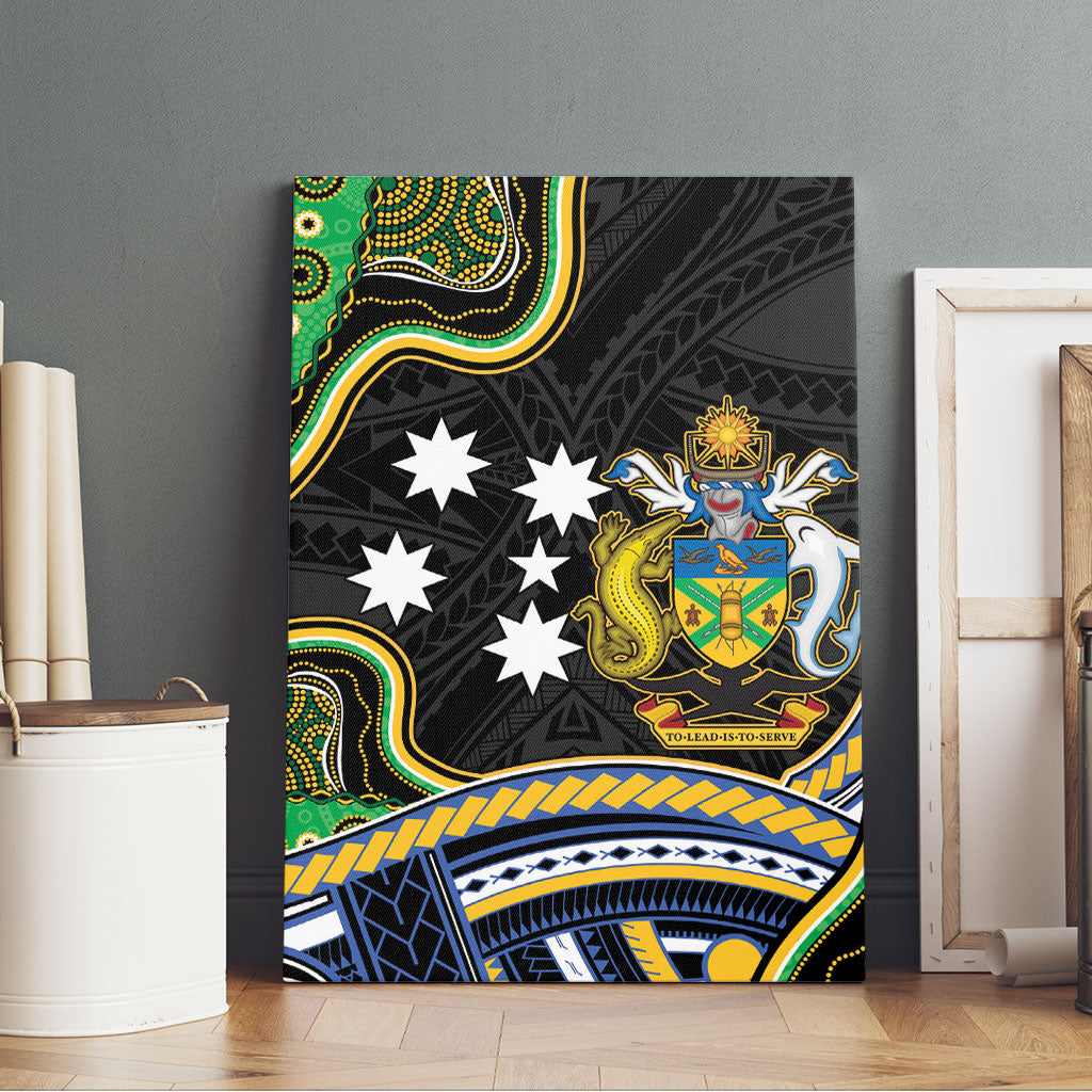South Sea Islanders And Solomon Islands Canvas Wall Art Solomons Coat Of Arms And Southern Cross