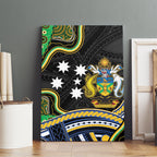 South Sea Islanders And Solomon Islands Canvas Wall Art Solomons Coat Of Arms And Southern Cross
