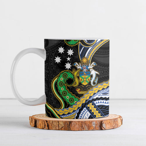 South Sea Islanders And Solomon Islands Ceramic Mug Solomons Coat Of Arms And Southern Cross