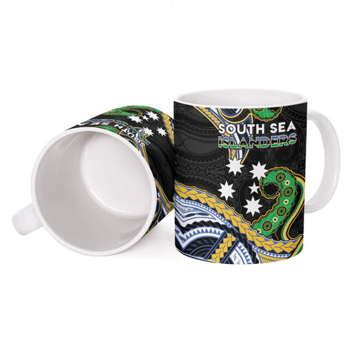 South Sea Islanders And Solomon Islands Ceramic Mug Solomons Coat Of Arms And Southern Cross
