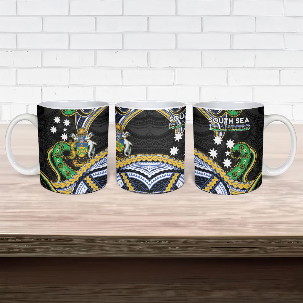 South Sea Islanders And Solomon Islands Ceramic Mug Solomons Coat Of Arms And Southern Cross