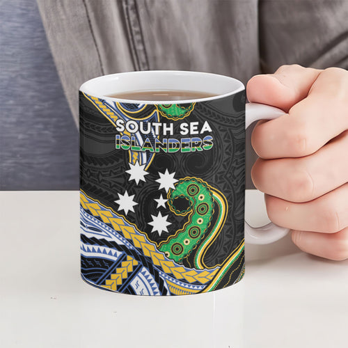South Sea Islanders And Solomon Islands Ceramic Mug Solomons Coat Of Arms And Southern Cross