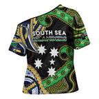 South Sea Islanders And Solomon Islands Cross Shoulder Shirt Solomons Coat Of Arms And Southern Cross